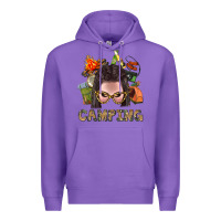 Purple Camping Braid Hair Woman With Fire Bbs Premium Hoodie - BundleAndBundleShop