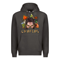 Smoke Camping Braid Hair Woman With Fire Bbs Premium Hoodie - BundleAndBundleShop