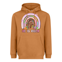 Meerkat he is risen easter rainbow Heavyweight Hoodie - MaliasSmallBusiness