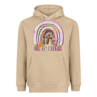 Mushroom he is risen easter rainbow Heavyweight Hoodie - MaliasSmallBusiness
