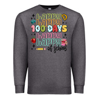 Charcoal Heather 100 days of school Premium Sweatshirt - MaliasSmallBusiness