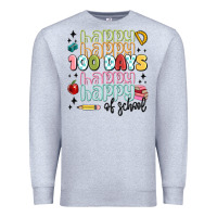 Heather Grey 100 days of school Premium Sweatshirt - MaliasSmallBusiness