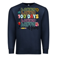 Navy 100 days of school Premium Sweatshirt - MaliasSmallBusiness