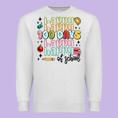 100 Days Of School Premium Sweatshirt Designed By Maliassmallbusiness
