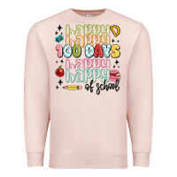 Pale Pink 100 days of school Premium Sweatshirt - MaliasSmallBusiness