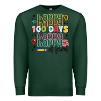 Sports Green 100 days of school Premium Sweatshirt - MaliasSmallBusiness
