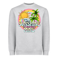Heather Grey sunshine is on my mind Heavyweight Sweatshirt - texasbilliewilder
