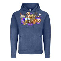Vintage Denim havanese terrier coffee cups Vintage Hoodie - Zillion Design Studio