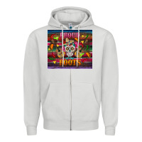 Dove Grey proud of my roots tumbler Zipper Hoodie - BundleAndBundleShop