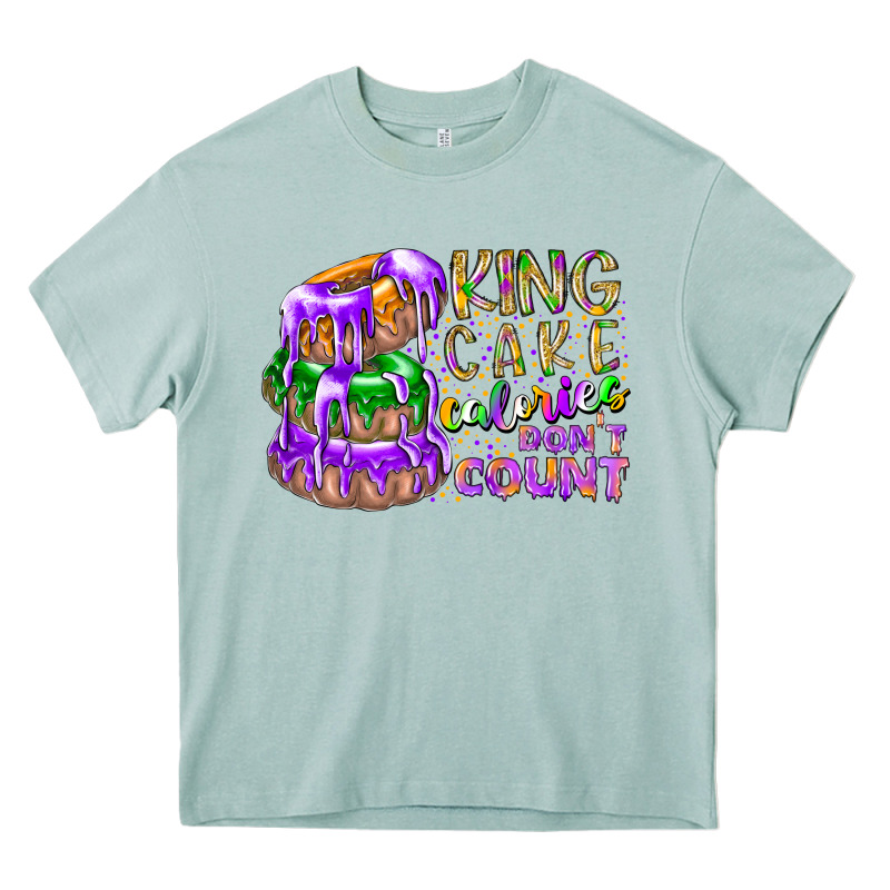 King Cake Calories Dont Count Heavy Core Tee by RacoonDesign | Teevron