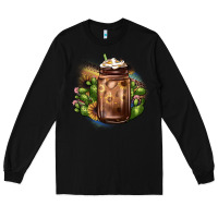 Black sunflower coffee cup cactus Long Sleeve Tee - JahusDesignShop