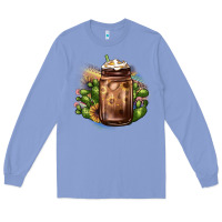 Colony Blue sunflower coffee cup cactus Long Sleeve Tee - JahusDesignShop