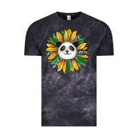 Cloud Black panda sunflower Vintage Tee - RanaPortraitStore