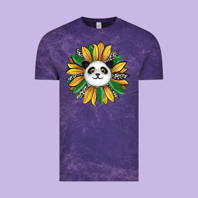 Panda Sunflower Vintage Tee Designed By Ranaportraitstore