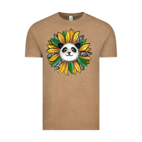 Vintage Coffee panda sunflower Vintage Tee - RanaPortraitStore