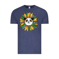 Vintage Denim panda sunflower Vintage Tee - RanaPortraitStore