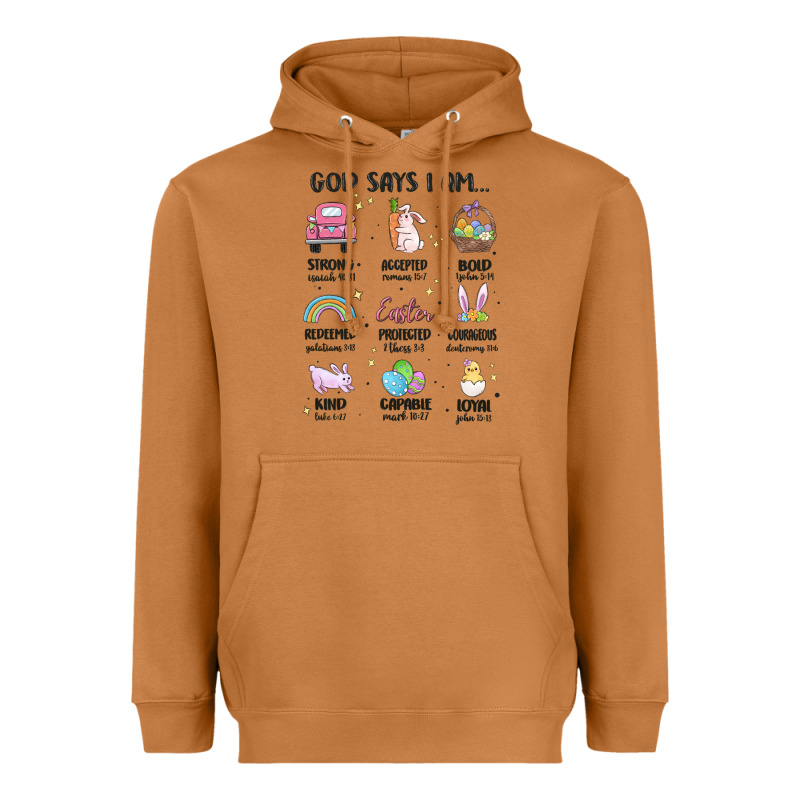 Christian Easter Heavyweight Hoodie by MaliasSmallBusiness | Teevron