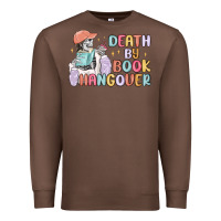 Chestnut death by book hangover Premium Sweatshirt - MaliasSmallBusiness