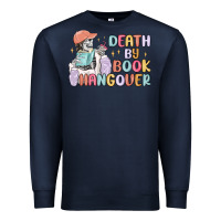 Navy death by book hangover Premium Sweatshirt - MaliasSmallBusiness