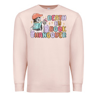 Pale Pink death by book hangover Premium Sweatshirt - MaliasSmallBusiness