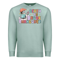 Seafoam death by book hangover Premium Sweatshirt - MaliasSmallBusiness