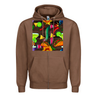 Chestnut margarita and taco seamless pattern Zipper Hoodie - BundleAndBundleShop
