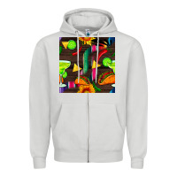Margarita And Taco Seamless Pattern Zipper Hoodie | Teevron