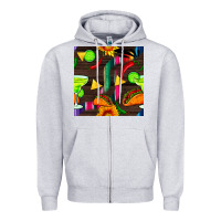 Heather Grey margarita and taco seamless pattern Zipper Hoodie - BundleAndBundleShop