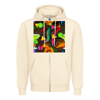 Sandshell margarita and taco seamless pattern Zipper Hoodie - BundleAndBundleShop