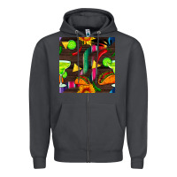Smoke margarita and taco seamless pattern Zipper Hoodie - BundleAndBundleShop