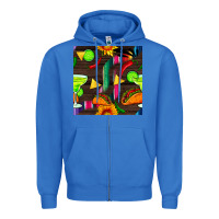 True Royal margarita and taco seamless pattern Zipper Hoodie - BundleAndBundleShop