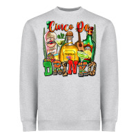 Heather Grey cinco de drinko Heavyweight Sweatshirt - Zillion Design Studio