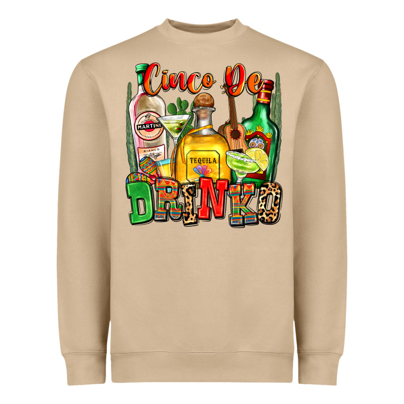 Cinco De Drinko Heavyweight Sweatshirt by Zillion Design Studio | Teevron
