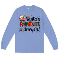 Colony Blue santa's favorite principal Long Sleeve Tee - AdoDesignShop