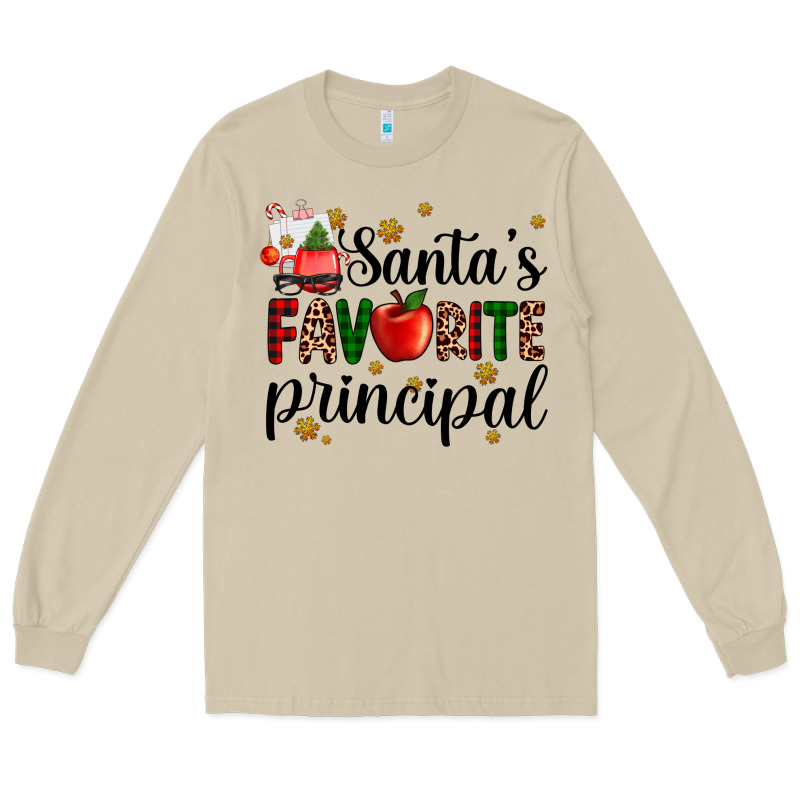 Santa's Favorite Principal Long Sleeve Tee by AdoDesignShop | Teevron