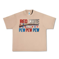 Burro Red white and pew pew pew Urban Heavy Tee - CowGirlArtShop