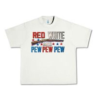 Pistachio Red white and pew pew pew Urban Heavy Tee - CowGirlArtShop
