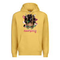 Antique Gold Afro Messy Bun Nursing Bbs Premium Hoodie - BundleAndBundleShop