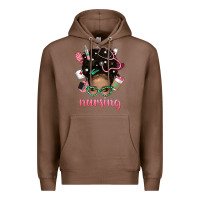 Chestnut Afro Messy Bun Nursing Bbs Premium Hoodie - BundleAndBundleShop