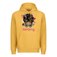 Mustard Afro Messy Bun Nursing Bbs Premium Hoodie - BundleAndBundleShop