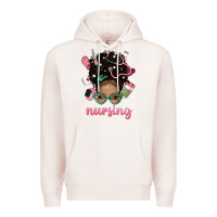 Pale Pink Afro Messy Bun Nursing Bbs Premium Hoodie - BundleAndBundleShop