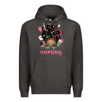 Smoke Afro Messy Bun Nursing Bbs Premium Hoodie - BundleAndBundleShop