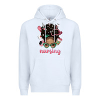 White Afro Messy Bun Nursing Bbs Premium Hoodie - BundleAndBundleShop