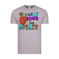 Vintage Zinc small town big spirit basketball Vintage Tee - Zillion Design Studio