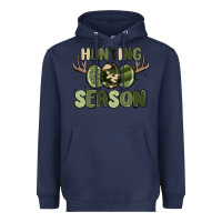 Navy hunting season Heavyweight Hoodie - MaliasSmallBusiness