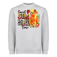 Heather Grey sweet summer time Heavyweight Sweatshirt - texasbilliewilder
