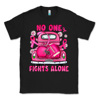 Black breast cancer no one fights alone truck football Classic Tee - JahusDesignShop