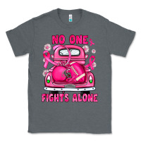 Charcoal Heather breast cancer no one fights alone truck football Classic Tee - JahusDesignShop