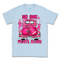Dusty Blue breast cancer no one fights alone truck football Classic Tee - JahusDesignShop