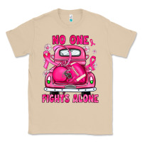 Mushroom breast cancer no one fights alone truck football Classic Tee - JahusDesignShop